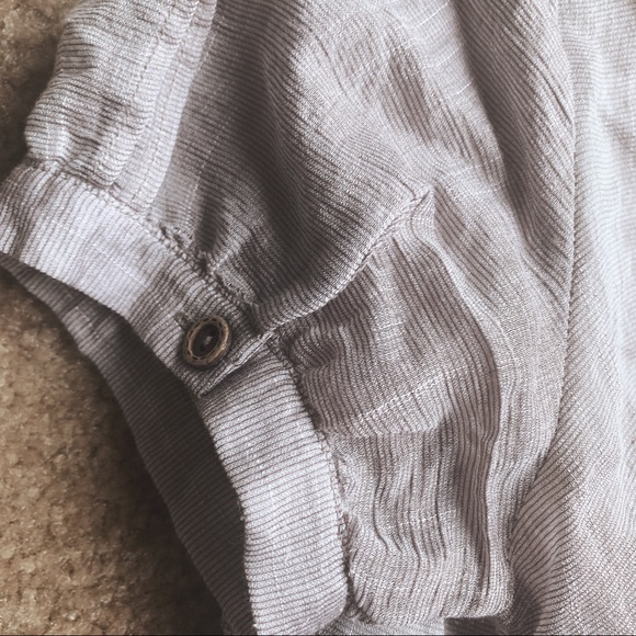 Marineblu Sheer Button Up Top - Picture 7 of 10